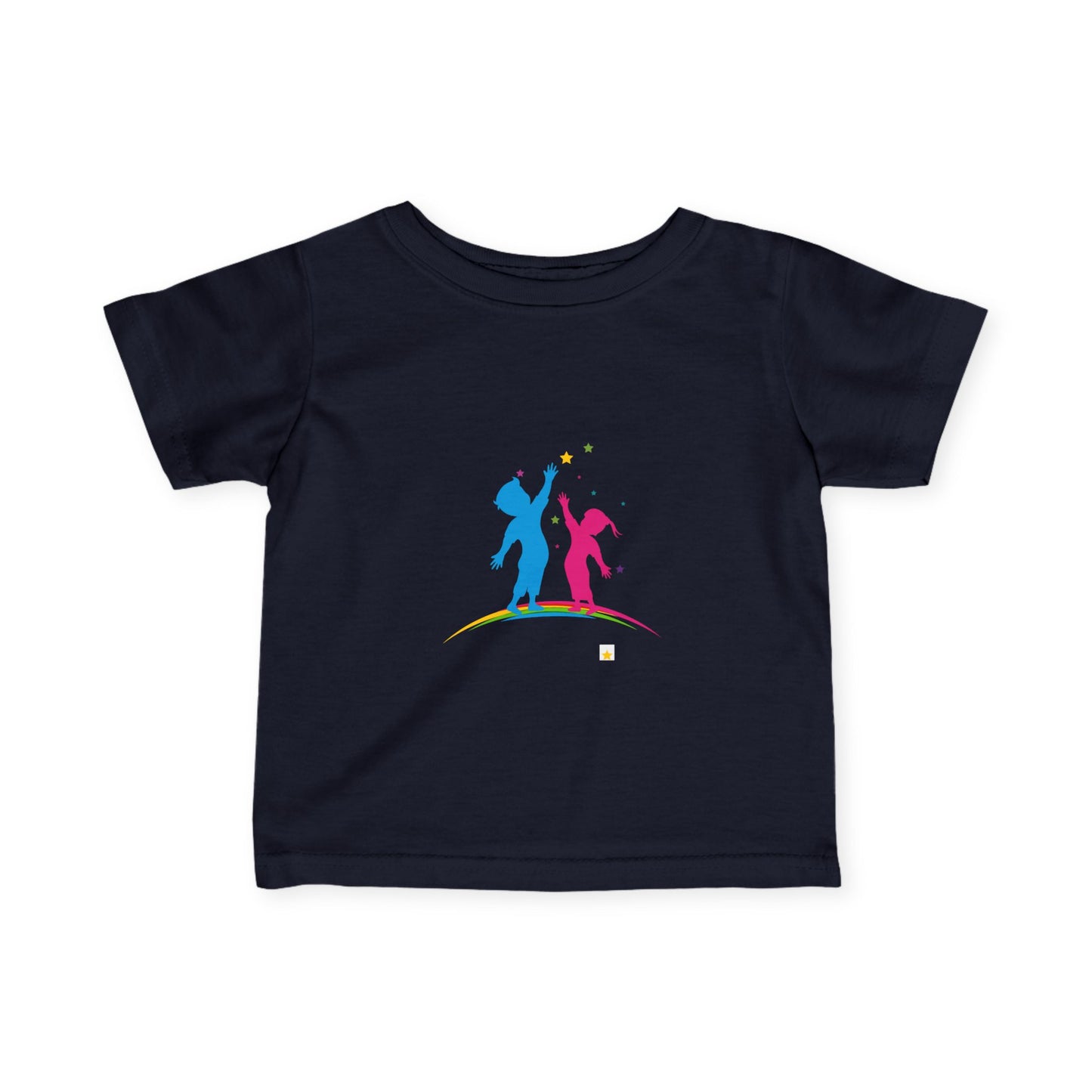 Buntes verspieltes Baby-T-Shirt