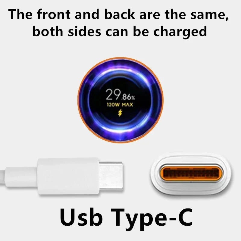 Super Fast USB-C Ladekabel (120W, 6A)